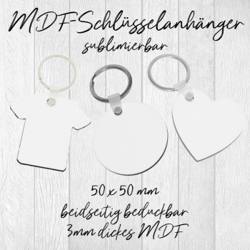 MDF-Schlüsselanhänger